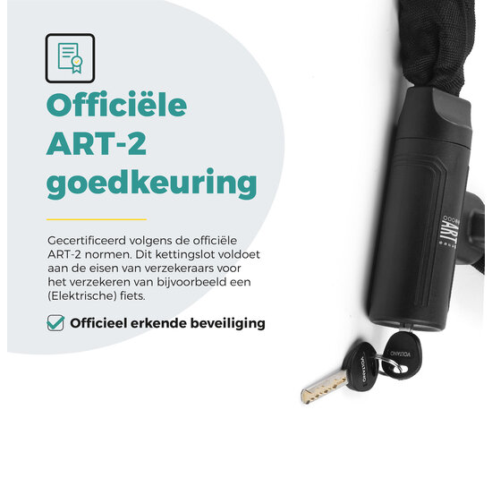 Voltano Securo ART2 Kettingslot Fiets - 130 CM - ART 2 Slot