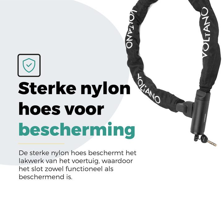 Voltano Securo ART4 Motor Kettingslot Zwart - 130 CM - ART 4 Slot