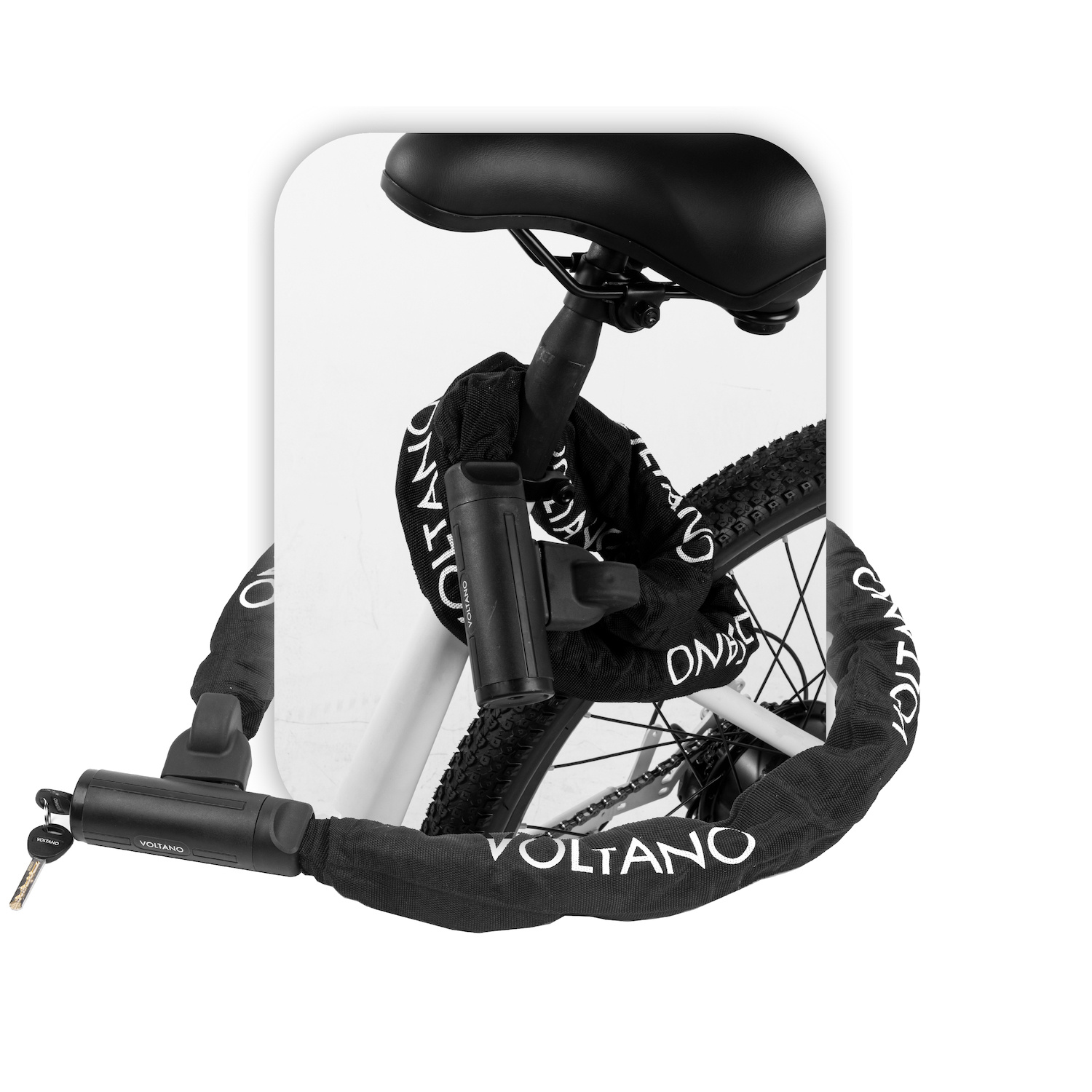 Voltano Securo ART4 Motor Kettingslot Zwart - 130 CM - ART 4 Slot