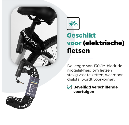 Voltano Securo ART2 Kettingslot Fiets - 130 CM - ART 2 Slot