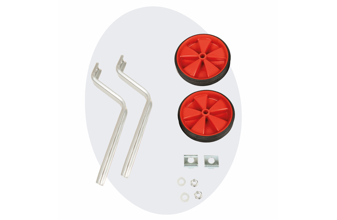 Voltano Zijwieltjes – Rood – 12-20 Inch