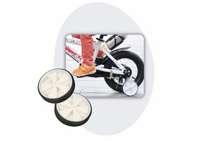 Voltano Zijwieltjes – Wit – 12-20 Inch