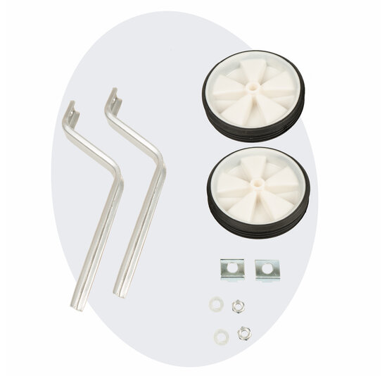 Voltano Zijwieltjes – Wit – 12-20 Inch