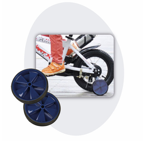 Voltano Zijwieltjes – Blauw – 12-20 Inch