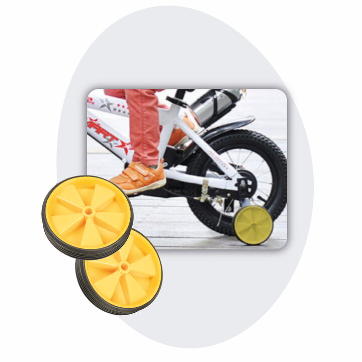 Voltano Zijwieltjes – Geel – 12-20 Inch