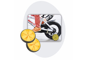 Voltano Zijwieltjes – Geel – 12-20 Inch