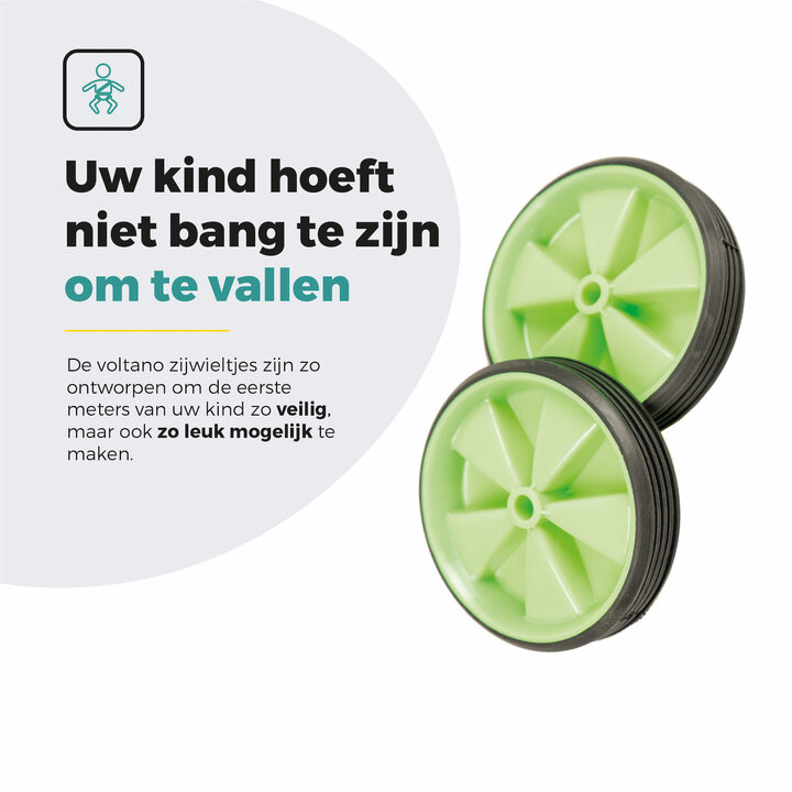 Voltano Zijwieltjes – Groen – 12-20 Inch