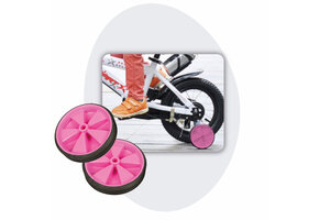 Voltano Zijwieltjes – Roze – 12-20 Inch