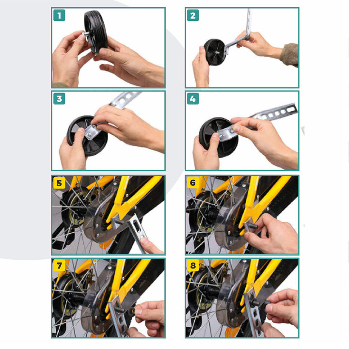 Voltano Zijwieltjes – Roze – 12-20 Inch