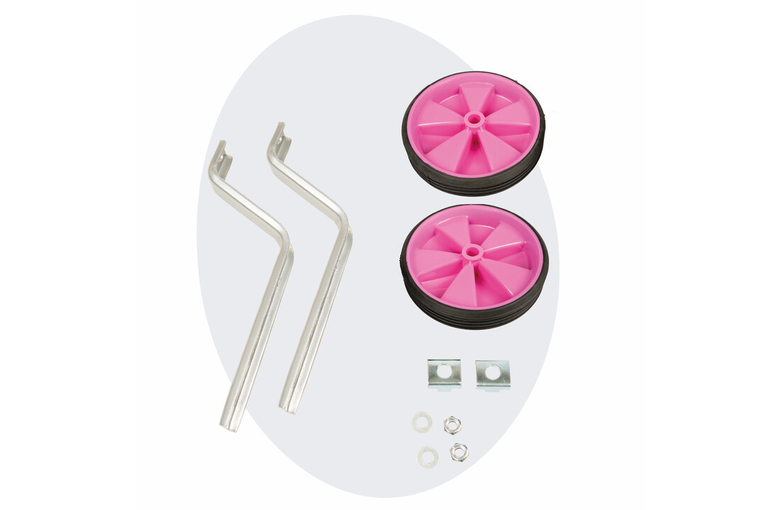 Voltano Zijwieltjes – Roze – 12-20 Inch