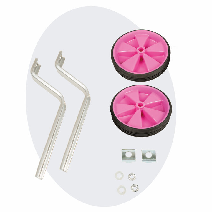 Voltano Zijwieltjes – Roze – 12-20 Inch