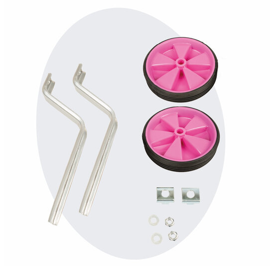 Voltano Zijwieltjes – Roze – 12-20 Inch