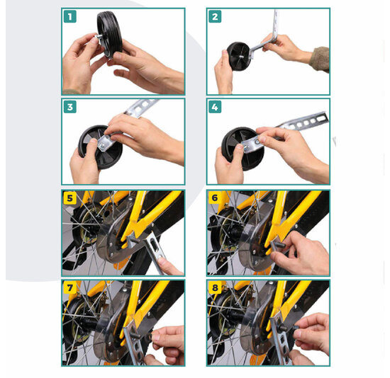 Voltano Zijwieltjes LED Verlichting – Blauw – 12-20 inch