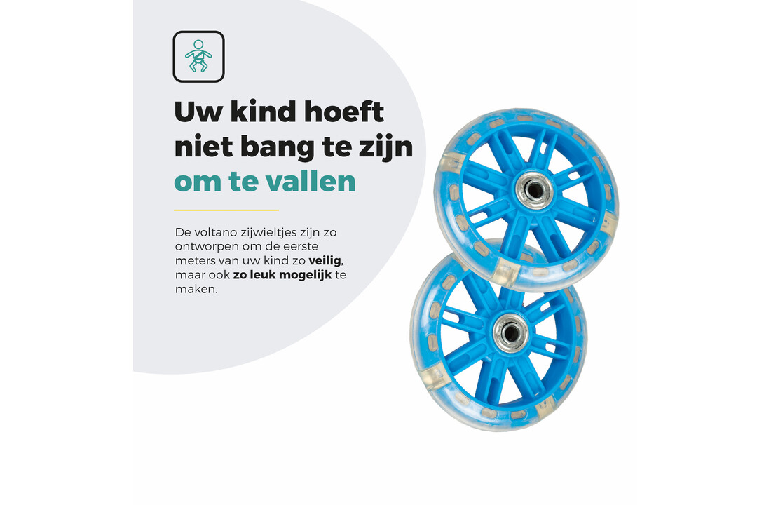 Voltano Zijwieltjes LED Verlichting – Blauw – 12-20 inch