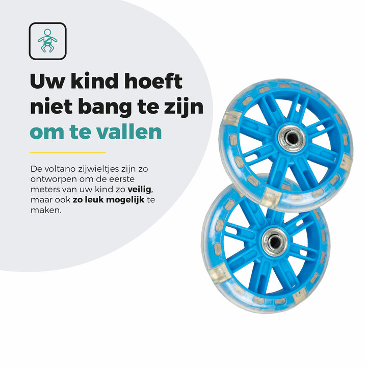 Voltano Zijwieltjes LED Verlichting – Blauw – 12-20 inch