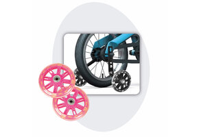 Voltano Zijwieltjes LED Verlichting - Roze - 12-20 inch