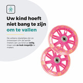 Voltano Zijwieltjes LED Verlichting - Roze - 12-20 inch