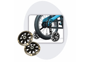 Voltano Zijwieltjes LED Verlichting – Zwart – 12-20 inch