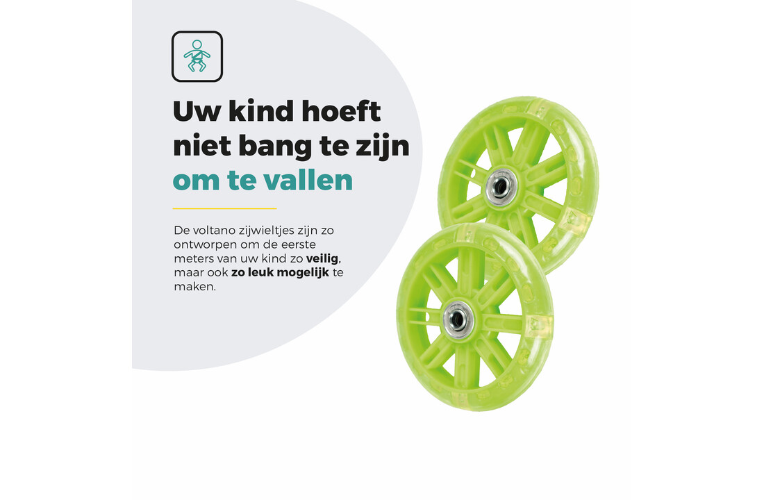 Voltano Zijwieltjes LED Verlichting – Groen – 12-20 inch