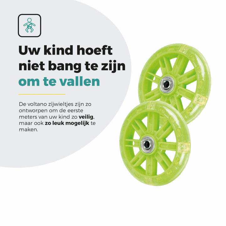 Voltano Zijwieltjes LED Verlichting – Groen – 12-20 inch