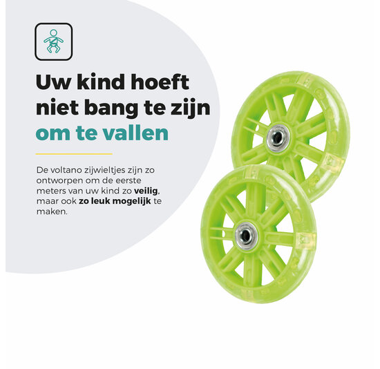Voltano Zijwieltjes LED Verlichting – Groen – 12-20 inch