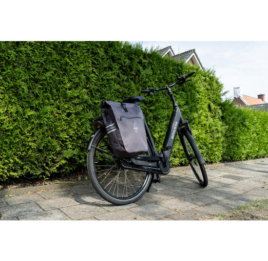 Voltano Luxe E-bike Fietstas 28L - Taupe - Pakaftas Met Laptop vak - 100% Waterdicht