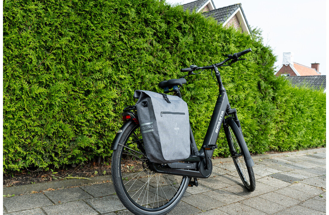 Voltano Luxe E-bike Fietstas 28L - Grijs - Pakaftas Met Laptop vak - 100% Waterdicht