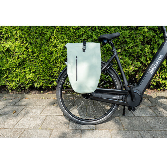 Voltano Luxe Fietstas 28L - Enkele Pakaftas - Mint Groen - 100% Waterdicht