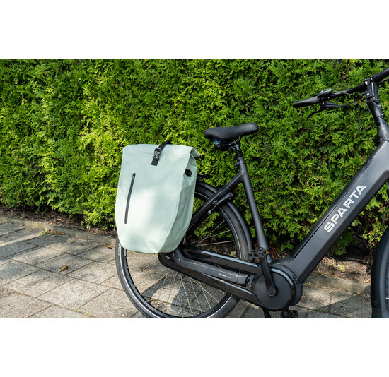Voltano Luxe Fietstas 28L - Enkele Pakaftas - Mint Groen - 100% Waterdicht