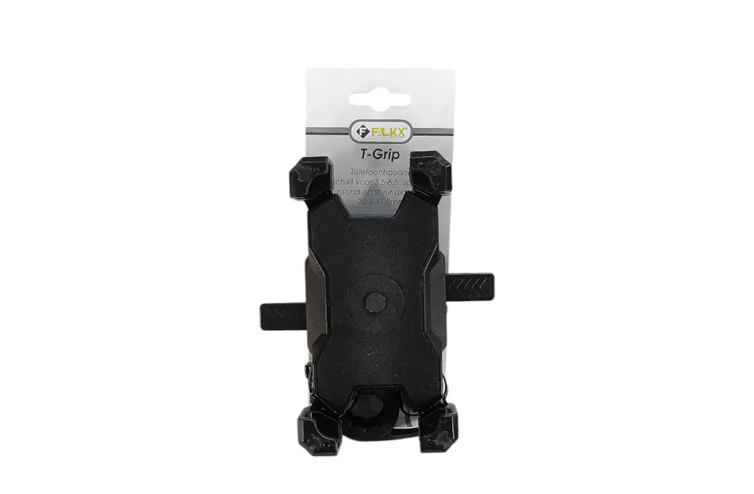 Falkx T-Grip Telefoonhouder - Zwart - Universeel - Tot 6.8 inch