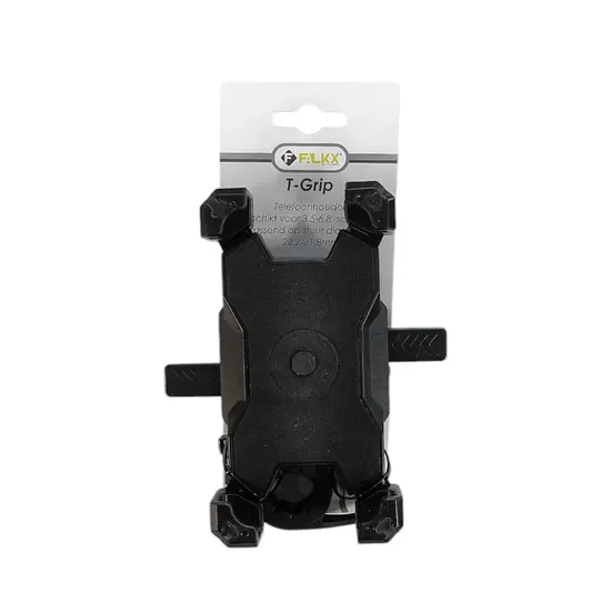 Falkx T-Grip Telefoonhouder - Zwart - Universeel - Tot 6.8 inch