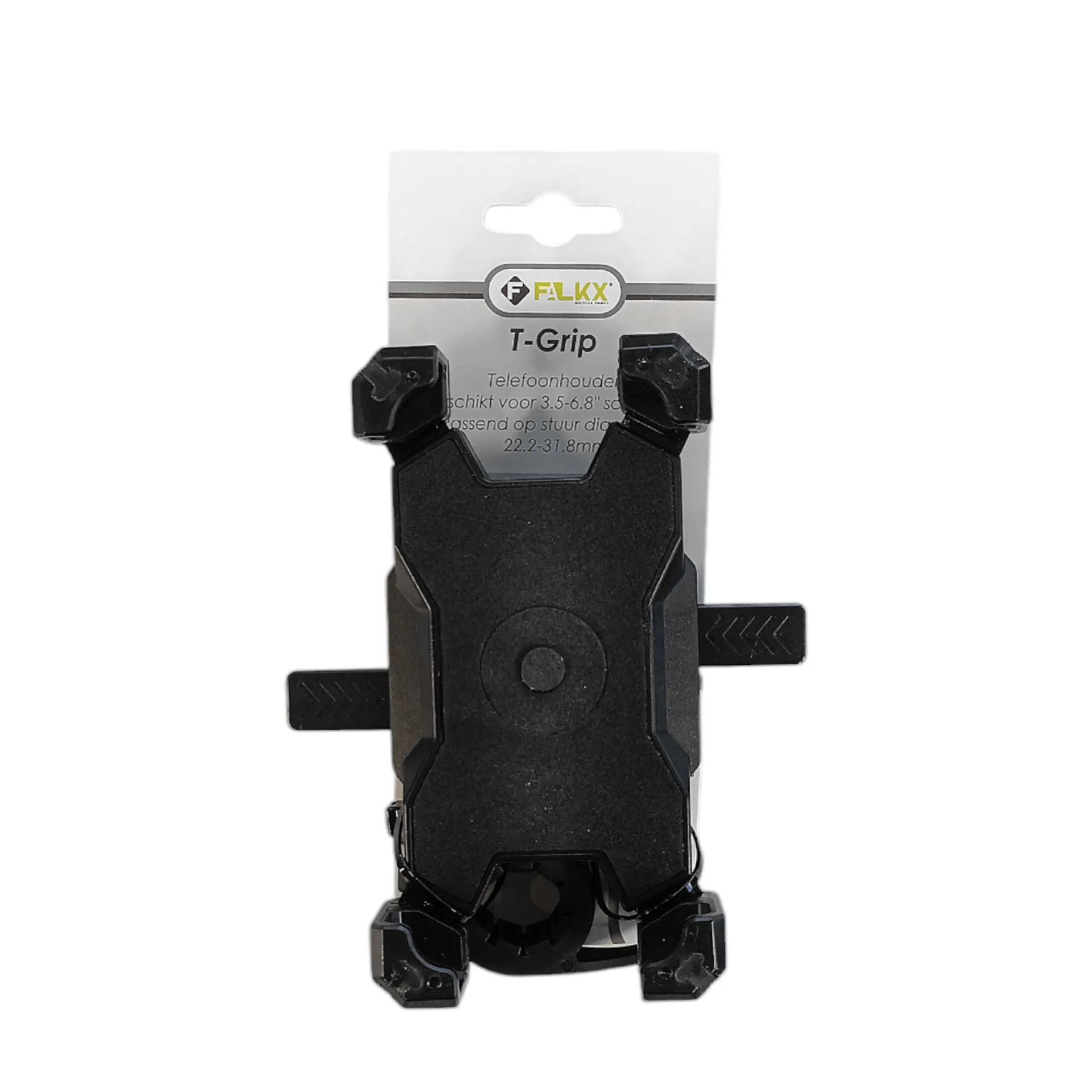 Falkx T-Grip Telefoonhouder - Zwart - Universeel - Tot 6.8 inch