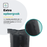 Voltano Dubbele Fietstas Rolltop E-bike Pro - Zwart - 48 Liter - 100% Waterdicht