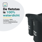 Voltano Dubbele Fietstas Rolltop E-bike Pro - Zwart - 48 Liter - 100% Waterdicht
