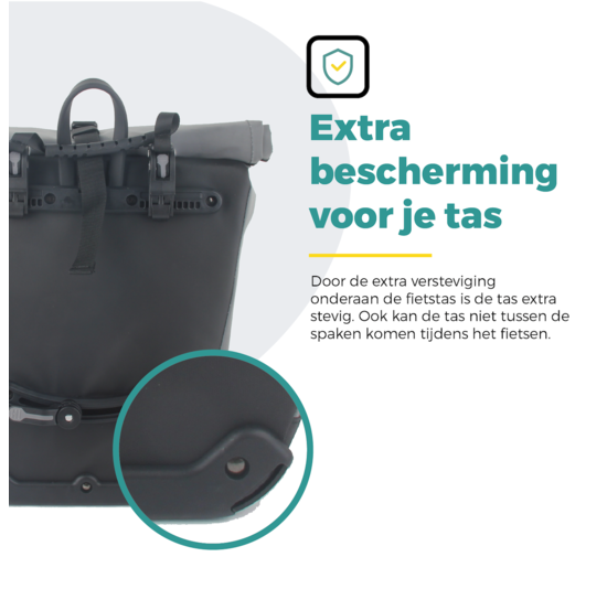 Voltano Luxe E-bike Fietstas 28L Special Edition - Reflecterend - Pakaftas Met Laptop vak - 100% Waterdicht