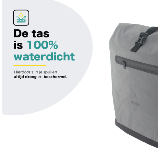 Voltano Luxe E-bike Fietstas / Rugtas Special Edition - Reflecterend - 28L - Laptopvak