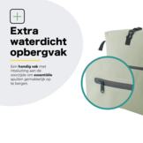 Voltano Luxe Fietstas / Rugtas 28L - Mint Groen - Enkele Pakaftas - 100% Waterdicht