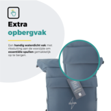Voltano Luxe E-bike Rolltop Fietstas / Rugtas 28L - Space Blauw - Enkele Pakaftas - 100% Waterdicht