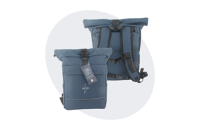 Voltano Luxe E-bike Rolltop Fietstas / Rugtas 28L - Space Blauw