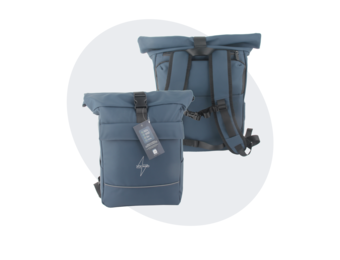 Voltano Luxe E-bike Rolltop Fietstas / Rugtas 28L - Space Blauw