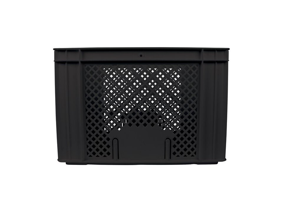 Dresco Kunststof Fietskrat - 31 Liter - Zwart