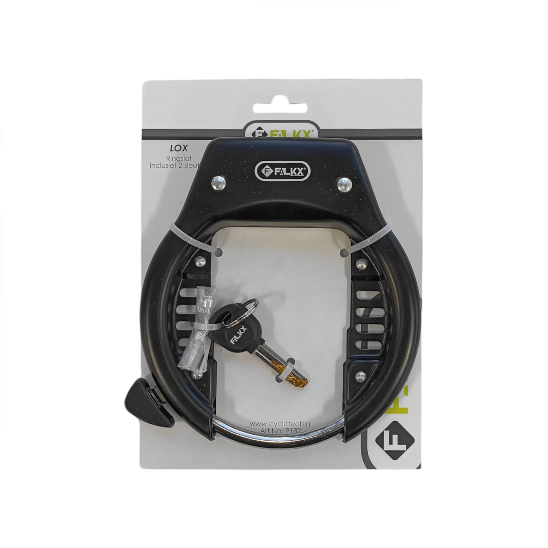 Falkx Lox Ringslot  - Zwart - 82mm Breed