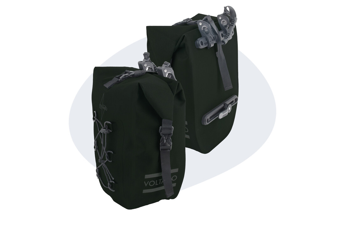 Voltano Explorer E-bike Fietstas 19L - Olijf Groen - Pakaftas - 100% Waterdicht