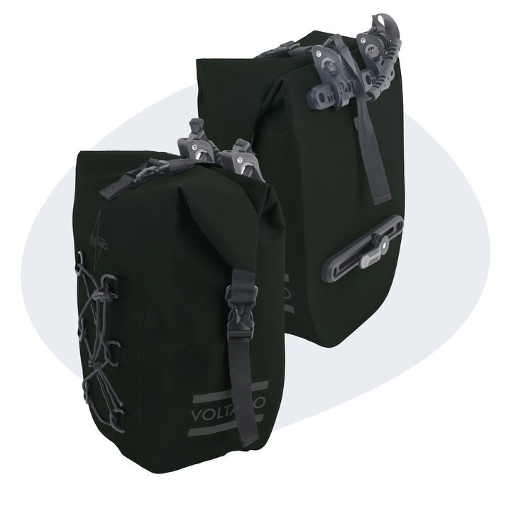 Voltano Explorer E-bike Fietstas 19L - Olijf Groen - Pakaftas - 100% Waterdicht