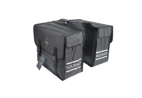 Voltano Dubbele Fietstas City - Zwart