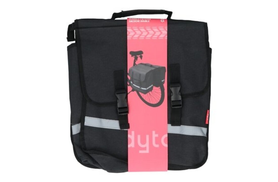Dyto Dubbele Fietstas Zwart - 36 Liter