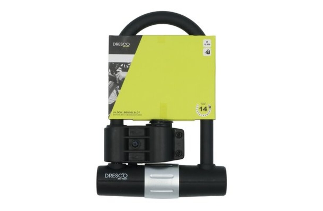 Dresco Beugelslot - U-lock - zwart