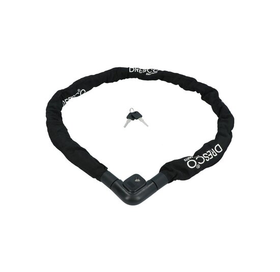 Dresco Kettingslot 120CM - Zwart
