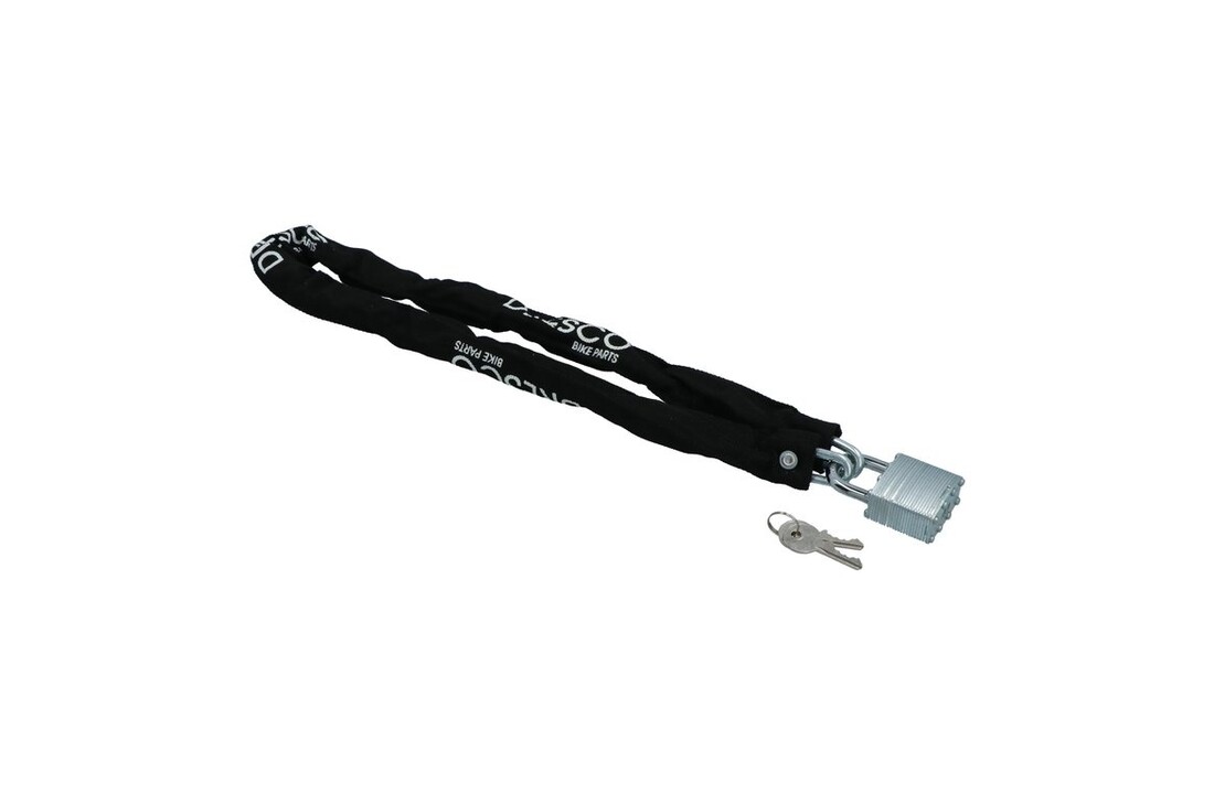 Dresco Kettingslot 90CM - Zwart - Met Hangslot