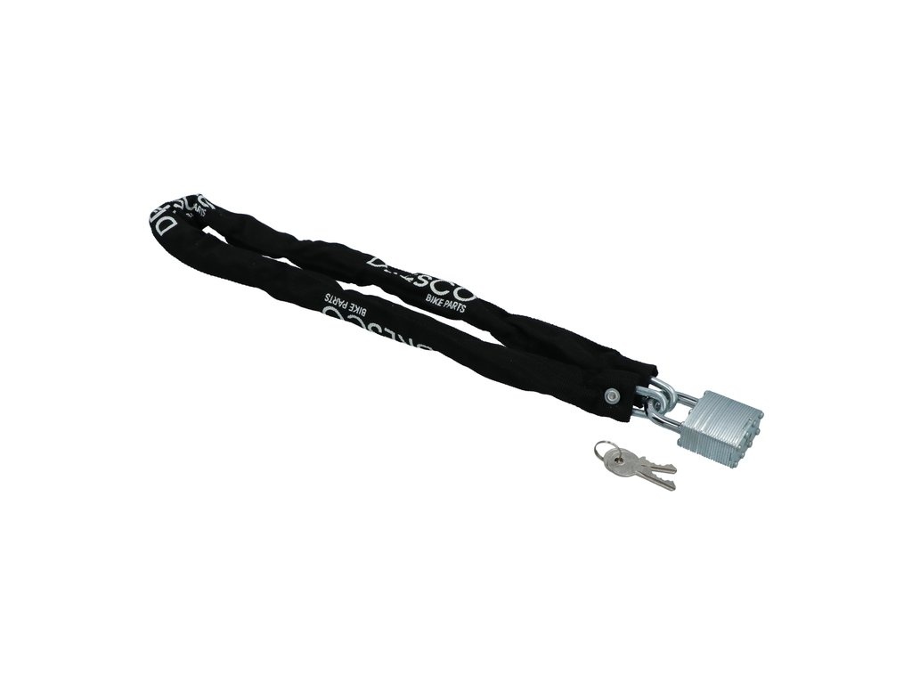 Dresco Kettingslot 90CM - Zwart - Met Hangslot